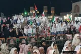 فیلم | اجتماع باشکوه میثاق با مقتدای امت دختران یزدی