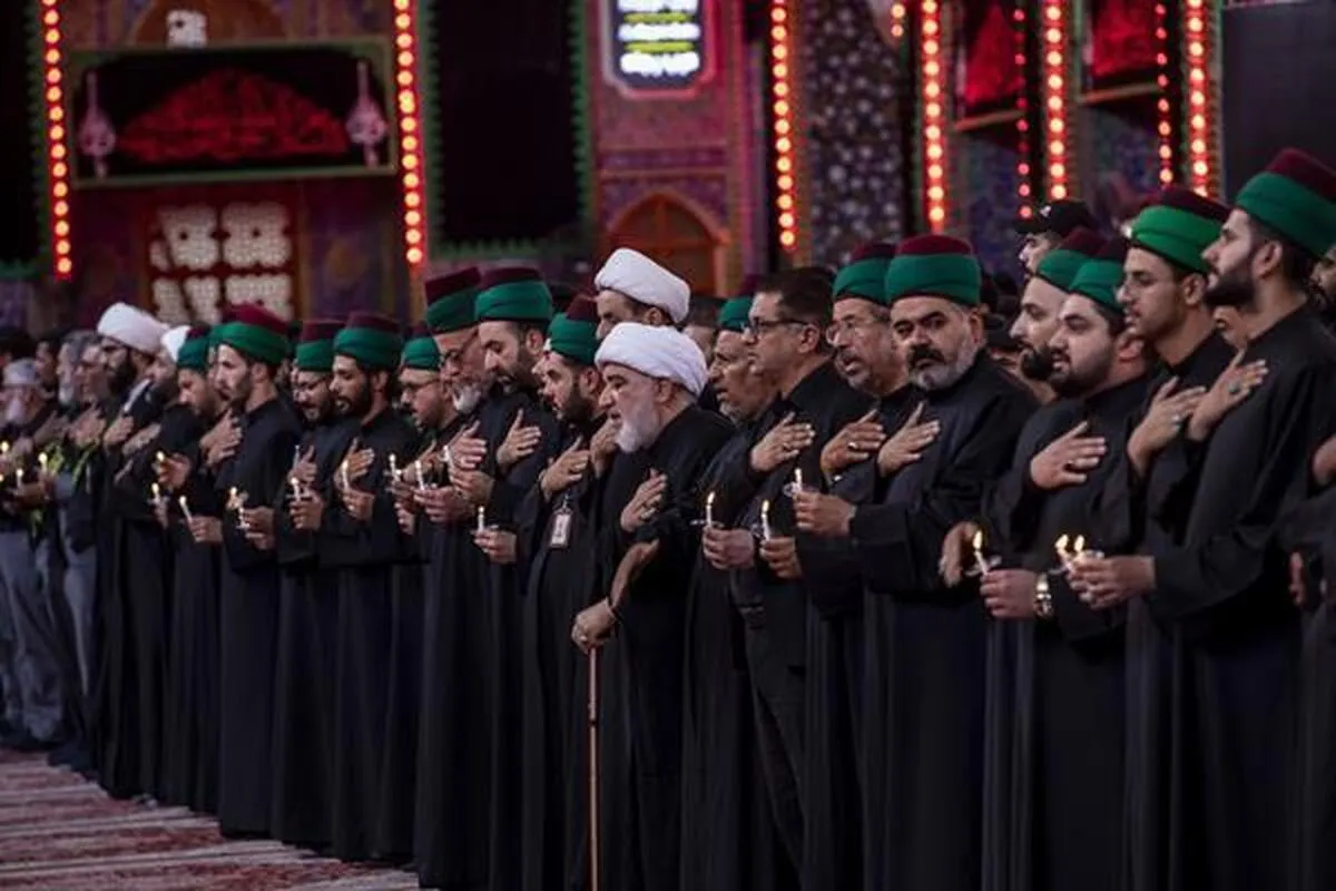 Taron tunawa da ranar shahadar Imam Husaini (AS) na masu hidima a hubbaren Husaini da Abbasi