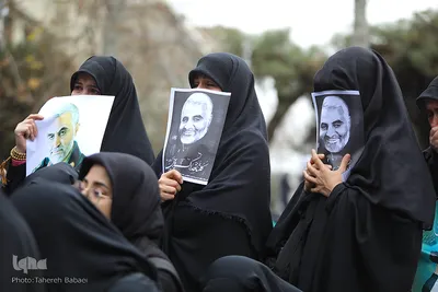 راهپیمایی دانشجویان دانشگاه های تهران در پی شهادت سردار قاسم سلیمانی