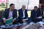 نشست خبری محمد اسکندری، مدیرکل دفتر امور روستایی و شوراهای استانداری استان آذربایجان شرقی در روستای سفیده خان
