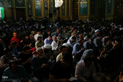 قرائت دعای عرفه در مسجد مقدس جمکران