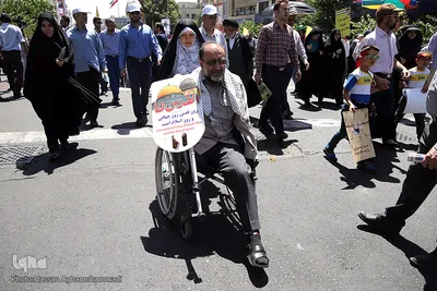 حضور مجتبی رحماندوست در راهپیمایی روز قدس
