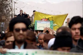 تشییع شهید مدافع حرم "سید قدرت موسوی" در سمنان